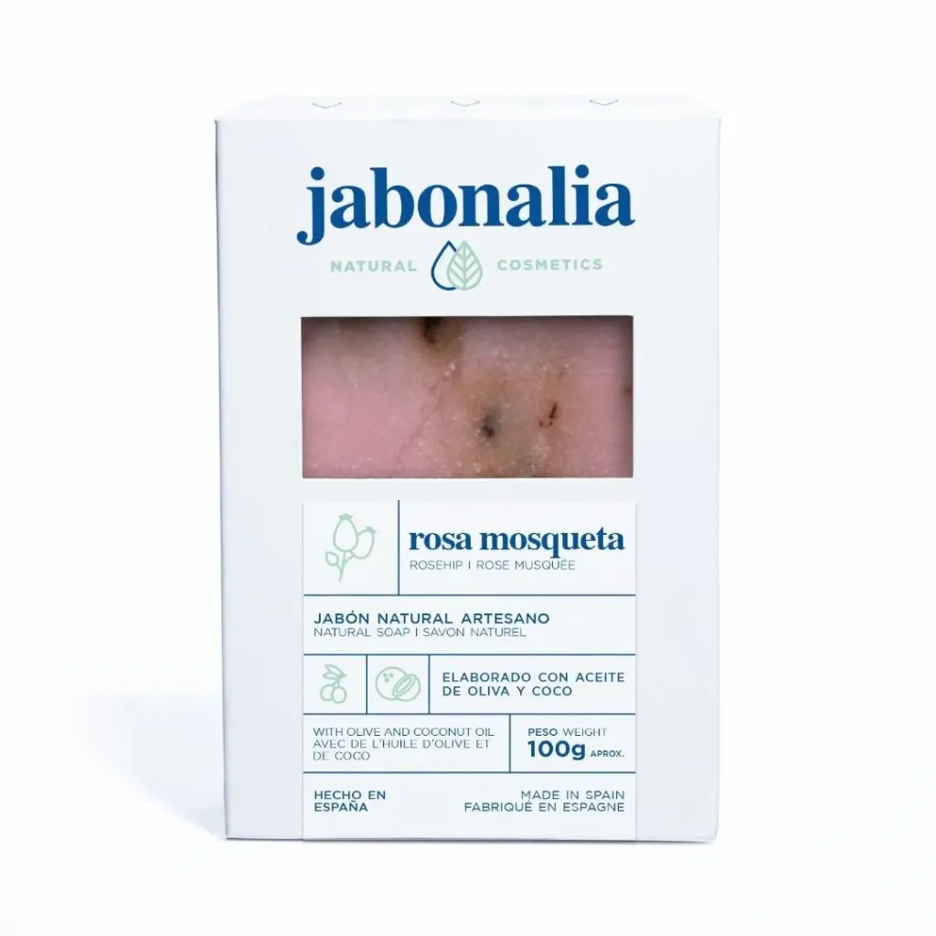 Jabón Natural Rosa Mosqueta 100g Jabonalia